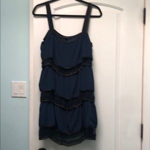 Marc Jacobs navy & black chain detail dress sz 8
